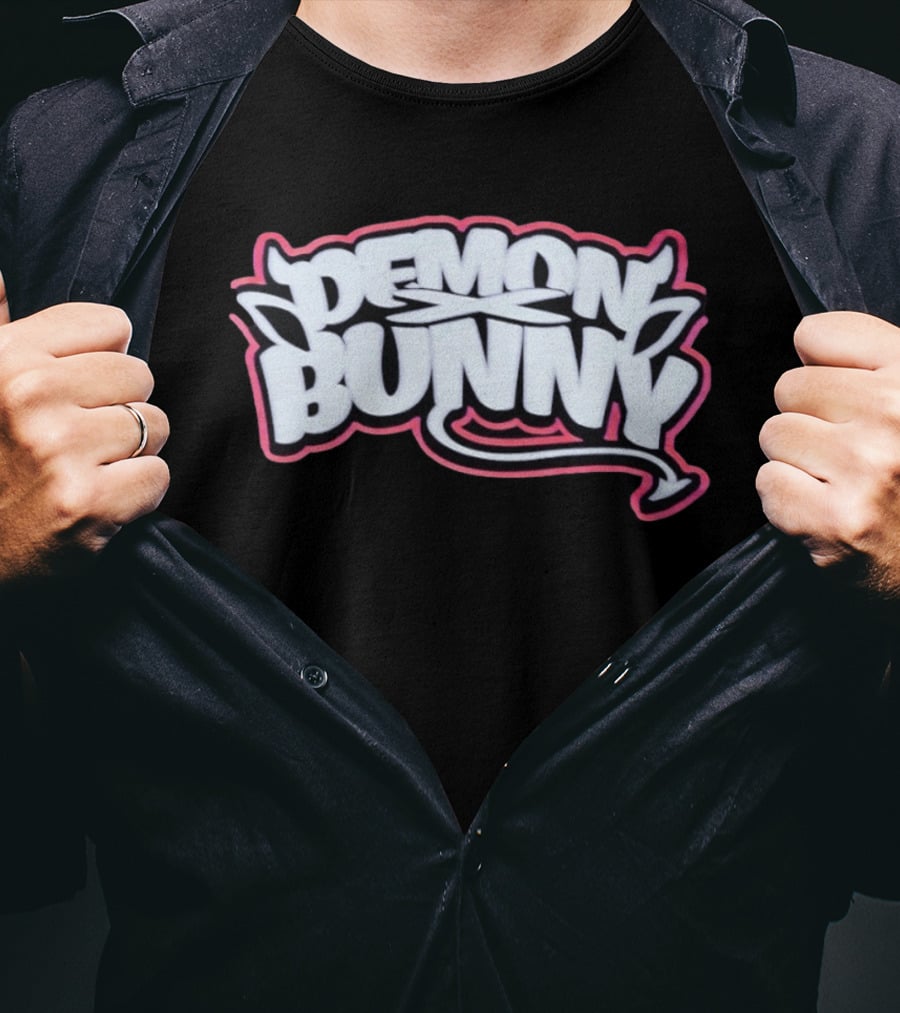 Demon Bunny Devil Horns Tail T-Shirt