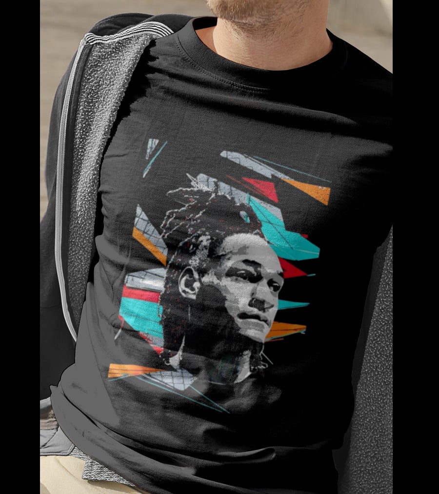 Derrick White San Antonio Spurs Player Colorful Pop T-Shirt