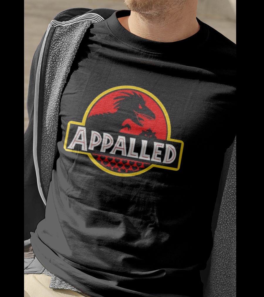 Jurassic Park Dinosaur Appalled Parody With Mongo T-Shirt