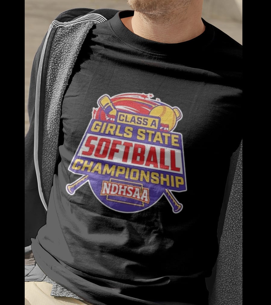 Class A Girls State Softball Championship NDHSAA 2026 Merchandise T-Shirt