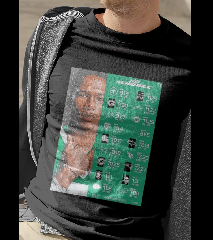 New York Jets 2026 Schedule NFL Matchups And Dates T-Shirt