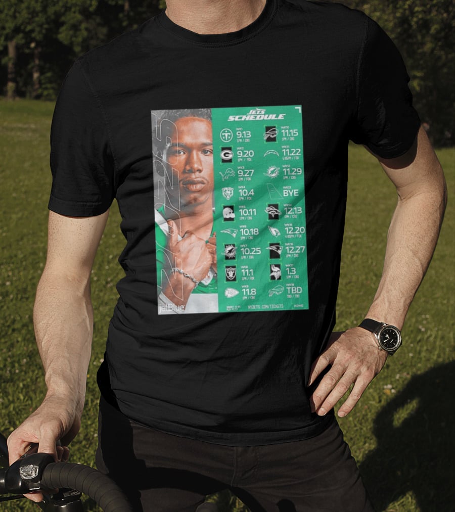 New York Jets 2026 Schedule NFL Matchups And Dates T-Shirt