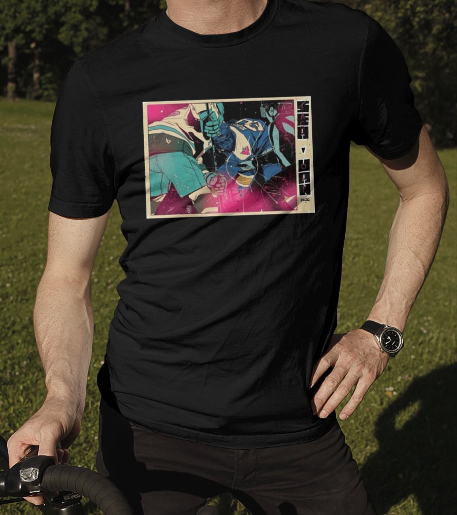 Face Off 2026 Intense Ice Hockey Action T-Shirt