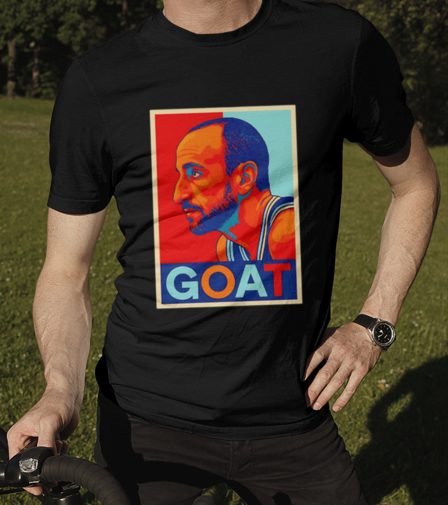 Manu Ginobili GOAT San Antonio Spurs 20 Retro Pop T-Shirt