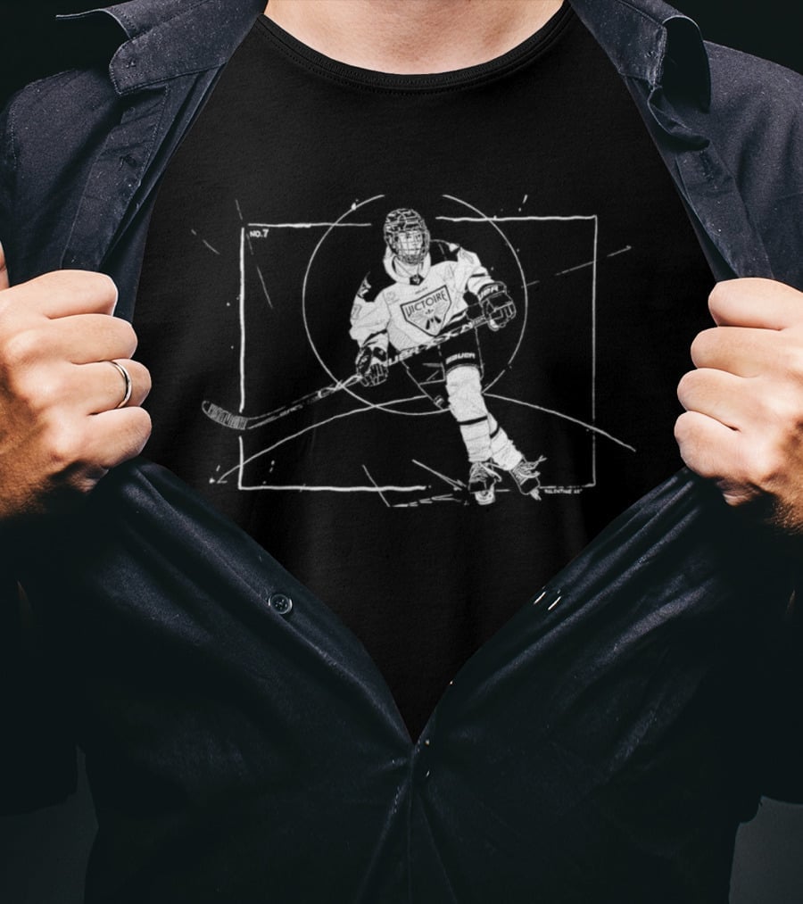 Marie Philip Poulin NO7 Hockey Player Sketch T-Shirt