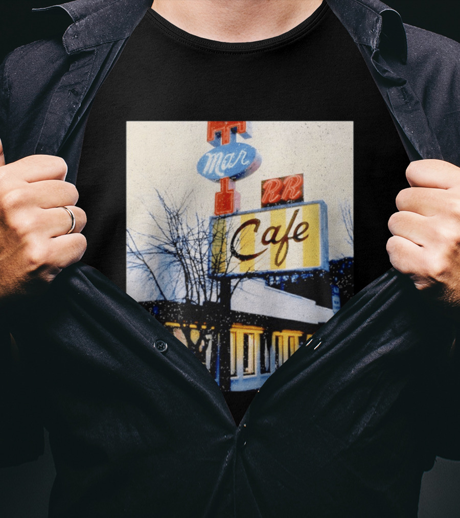 Twin Peaks Mar RR Cafe Sign Iconic Diner Scene T-Shirt