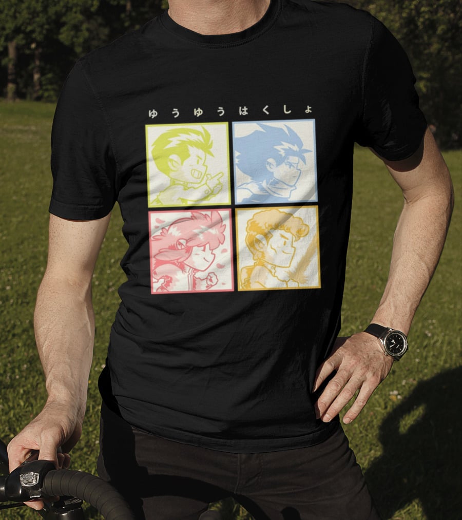 YuYu Hakusho Characters Yusuke Urameshi Hiei Kurama Kazuma Kuwabara T-Shirt