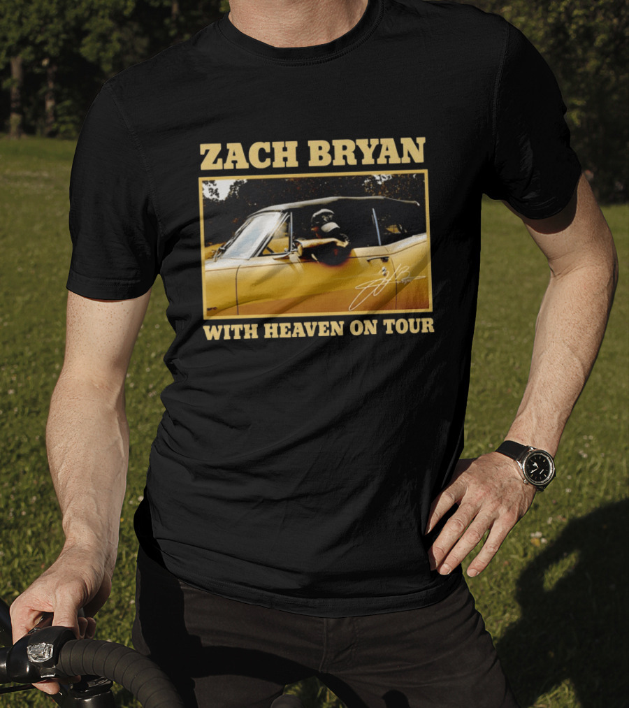 Zach Bryan With Heaven On Tour 2026 Signature Convertible T-Shirt