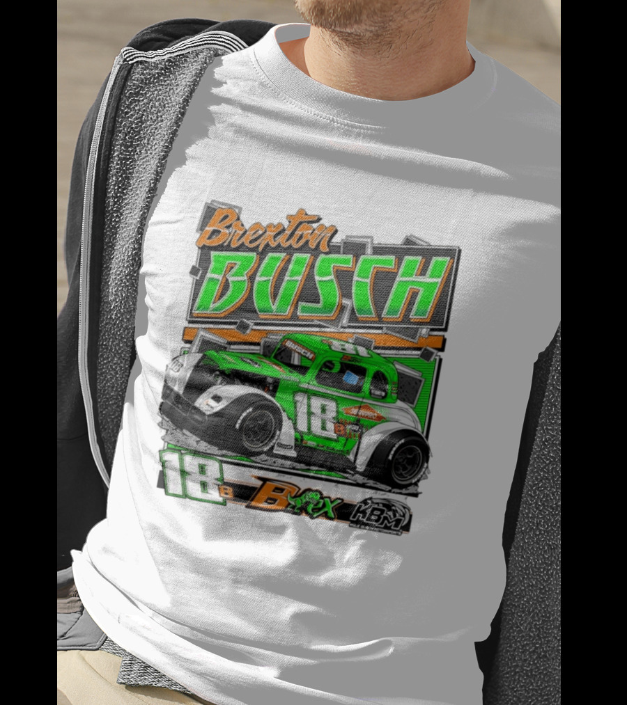 Brexton Busch 18 B Rex KBM Race Car Graphic 2026 T-Shirt