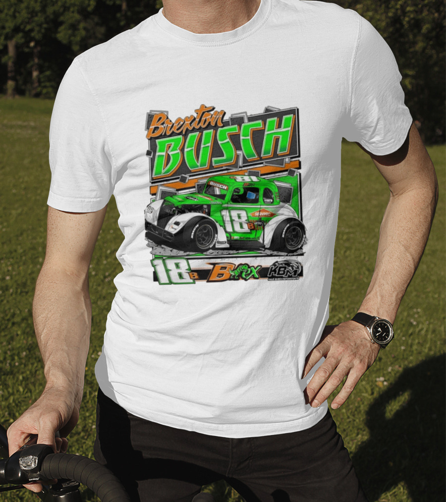 Brexton Busch 18 B Rex KBM Race Car Graphic 2026 T-Shirt