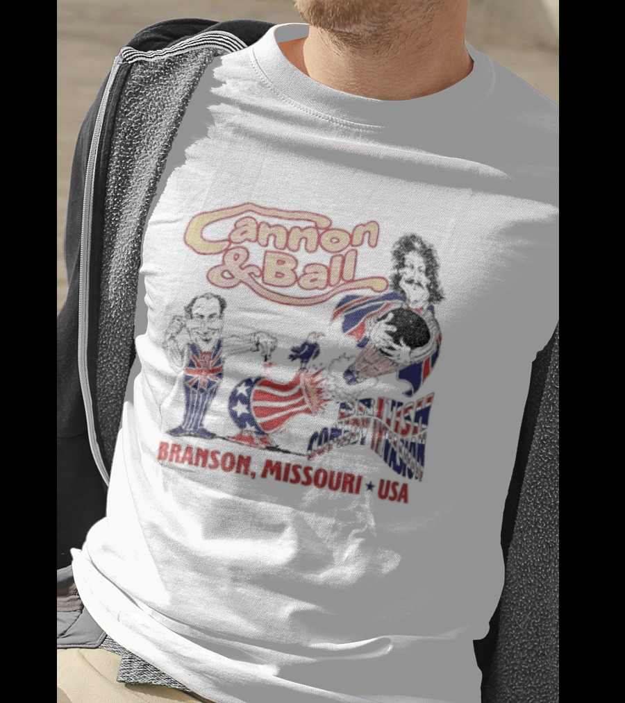 Cannon And Ball Branson Missouri USA British Comedy T-Shirt