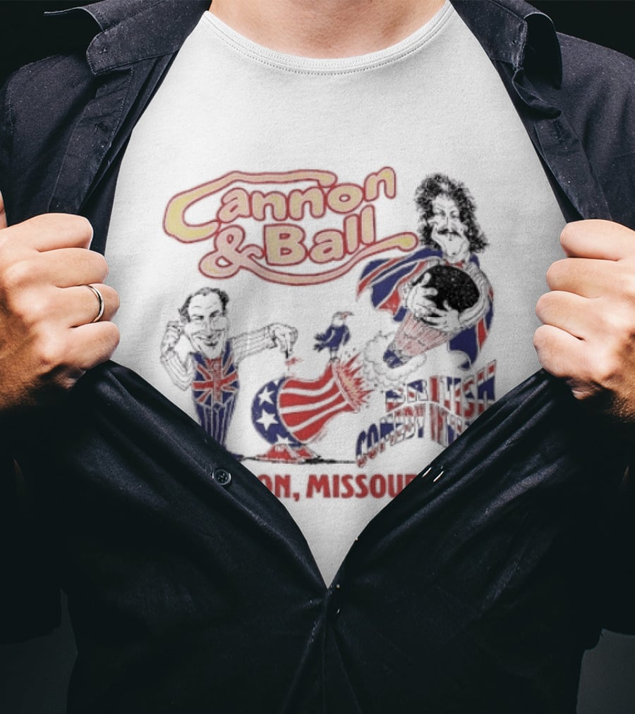 Cannon And Ball Branson Missouri USA British Comedy T-Shirt