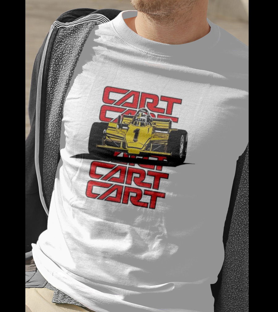CART Racing Number 1 Yellow Formula Motorsport Classic Car T-Shirt