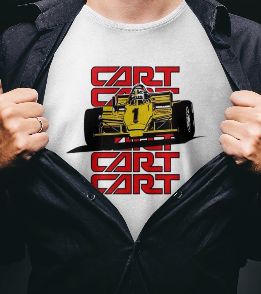 CART Racing Number 1 Yellow Formula Motorsport Classic Car T-Shirt