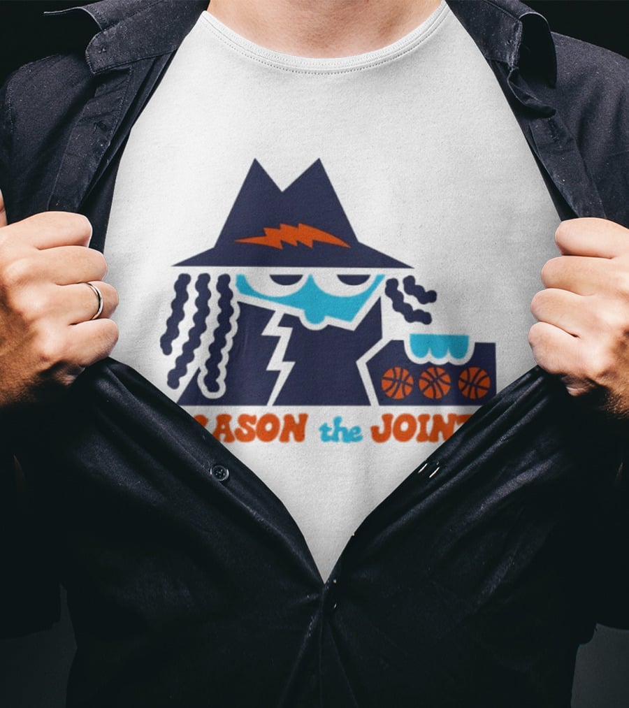 Cason The Joint Lightning Bolt Hat Basketball Trio T-Shirt