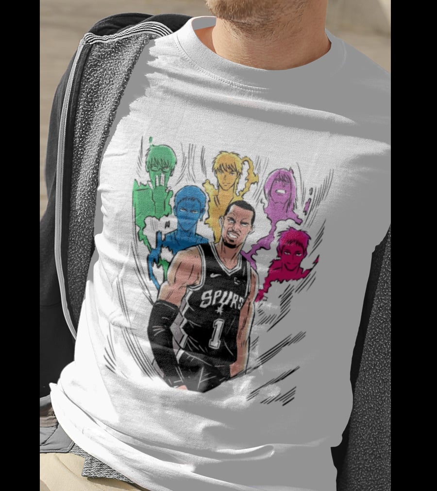 San Antonio Spurs Generation Of Miracles Anime Basketball T-Shirt