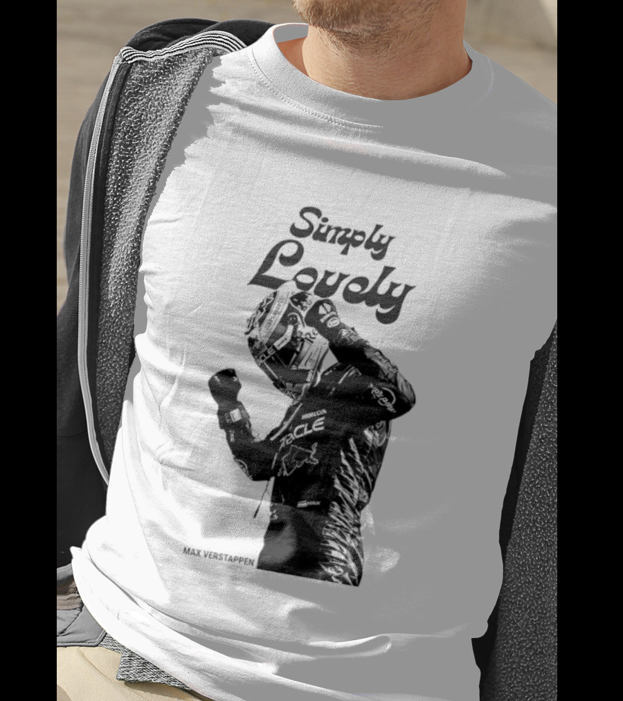 Simply Lovely Max Verstappen Racing Celebration Pose T-Shirt