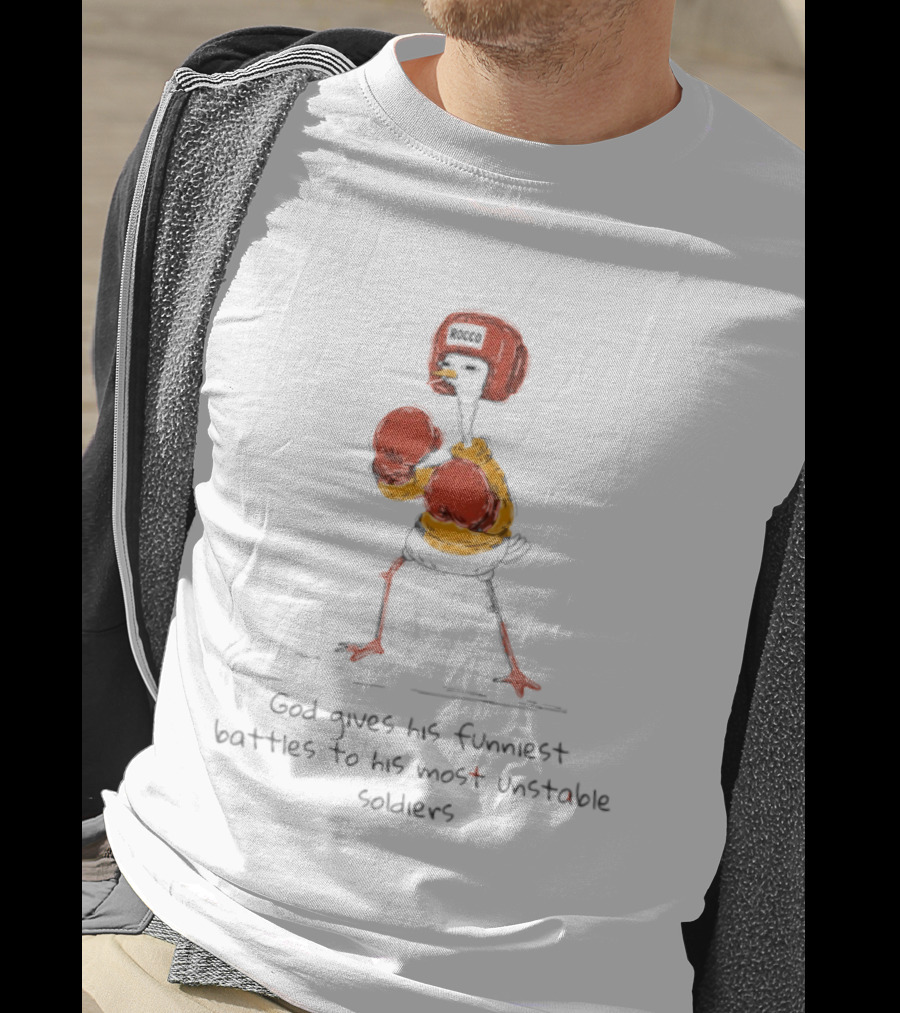 Stork God Gives His Funniest Battles To His Most Unstable Soldiers T-Shirt