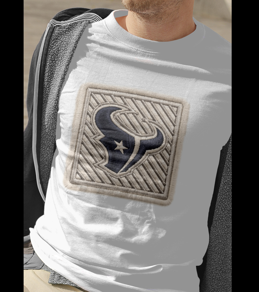 Texans 2026 Training Camp Hat Navy Bull Star Embroidery Patch T-Shirt
