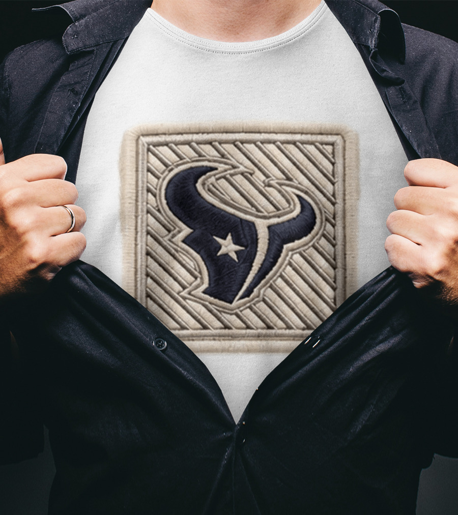 Texans 2026 Training Camp Hat Navy Bull Star Embroidery Patch T-Shirt