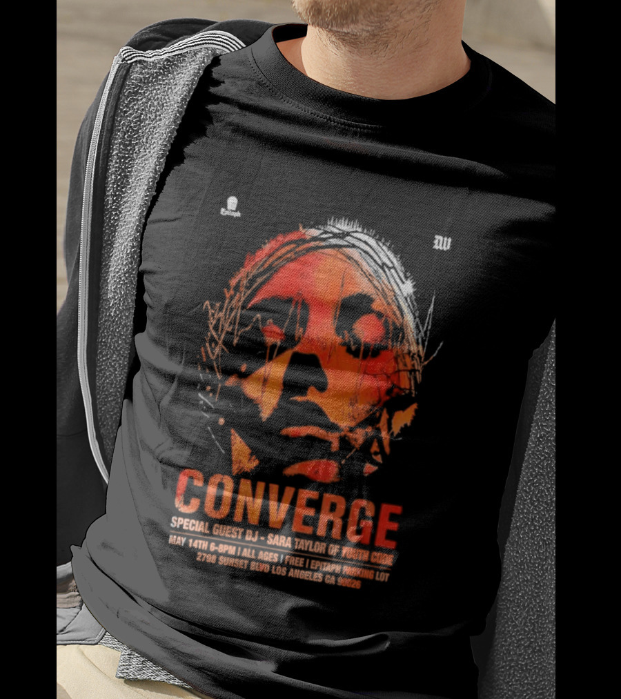 Converge Special Guest DJ Baba Tuesday Wonderland May 14 Los Angeles CA 2026 T-Shirt