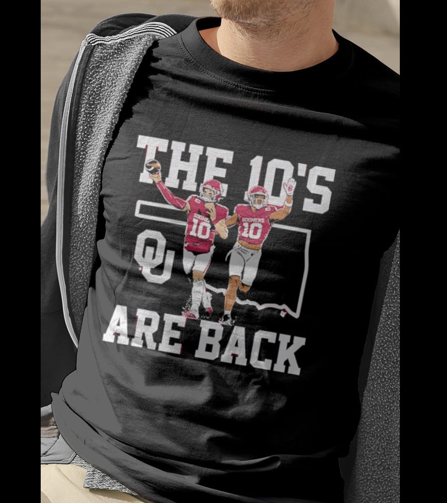 Oklahoma Sooners The 10's Are Back Football Team Pride T-Shirt