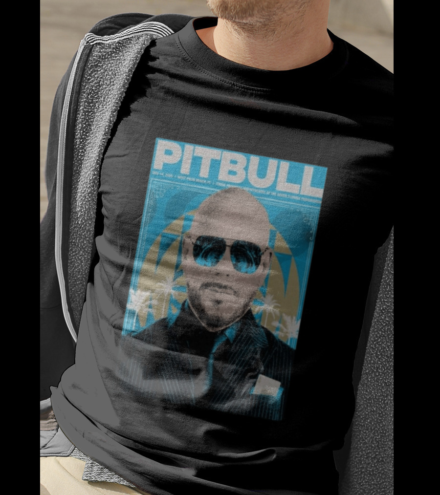 Pitbull West Palm Beach FL May 14 2026 ITHINK Financial Amphitheatre Tour South Florida Fairgrounds T-Shirt