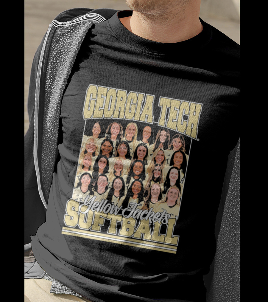 Georgia Tech Yellow Jackets Softball Women's Team Photo T-Shirt