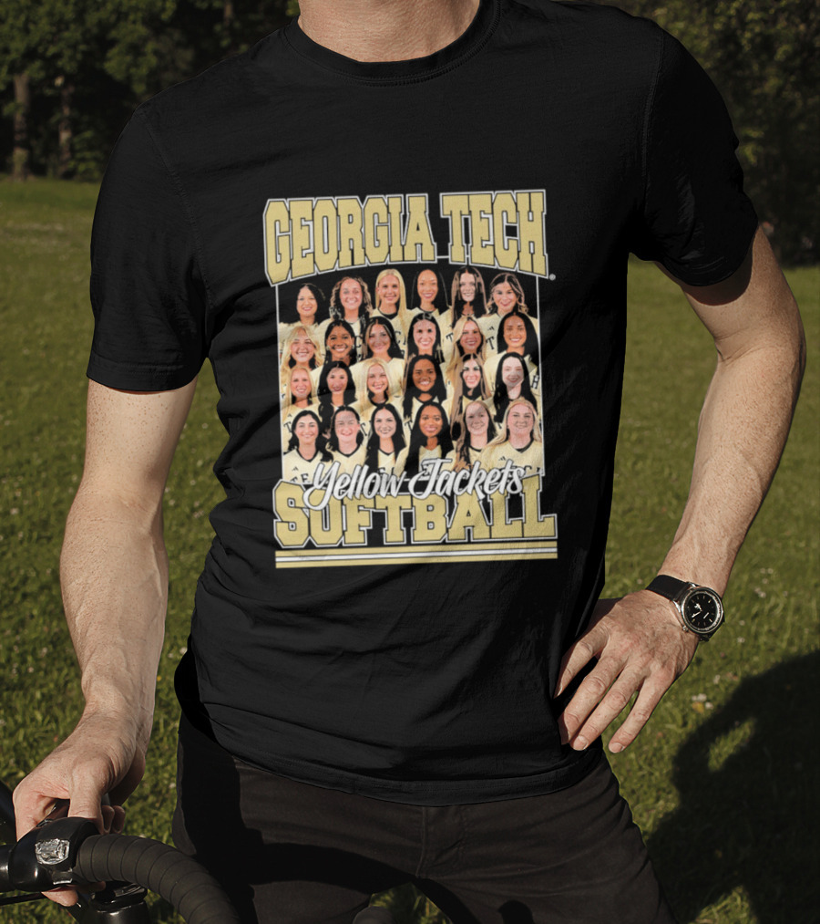 Georgia Tech Yellow Jackets Softball Women's Team Photo T-Shirt