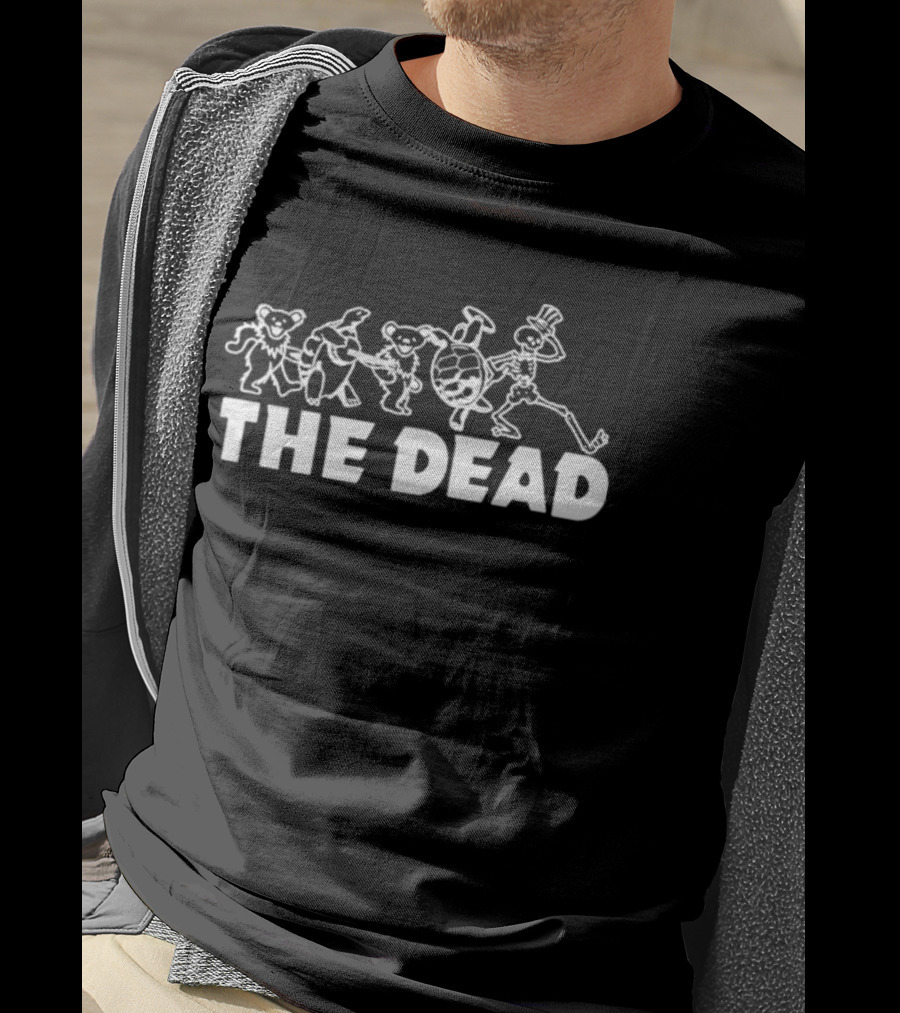Grateful Dead Dancing Bears Walking Turtle Skeleton The Dead T-Shirt