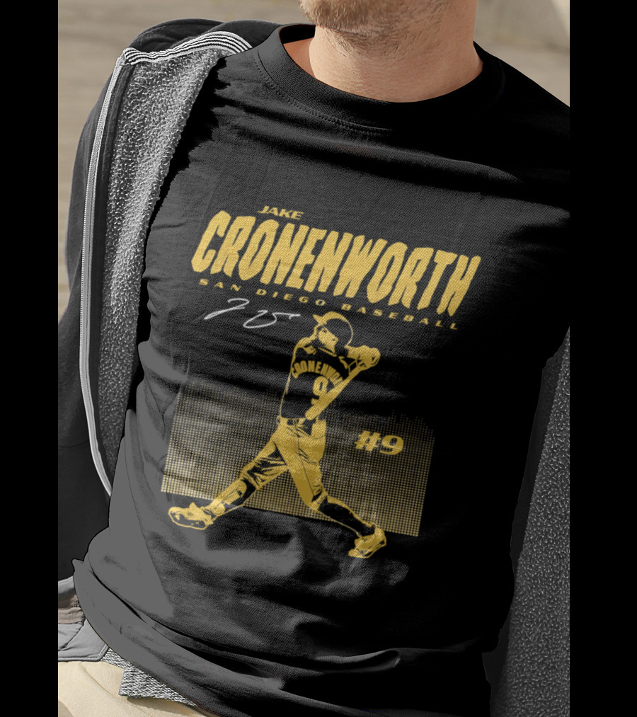 Jake Cronenworth San Diego Baseball 25 Signature Swing #9 T-Shirt