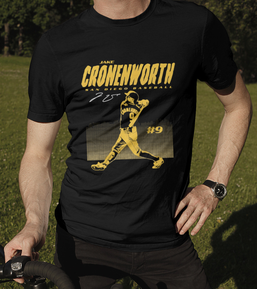 Jake Cronenworth San Diego Baseball 25 Signature Swing #9 T-Shirt