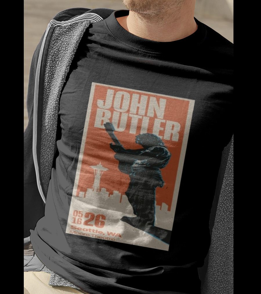 John Butler Live At Moore Theatre Seattle WA May 16 2026 T-Shirt
