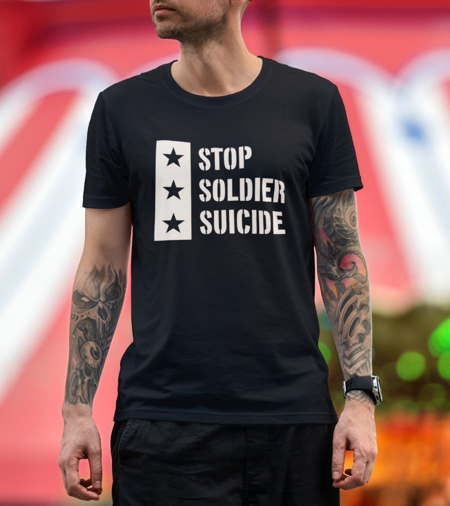 Stop Soldier Suicide Three Star T-Shirt