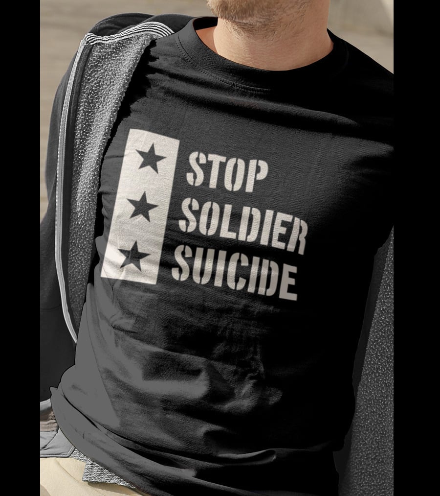 Stop Soldier Suicide Three Star T-Shirt