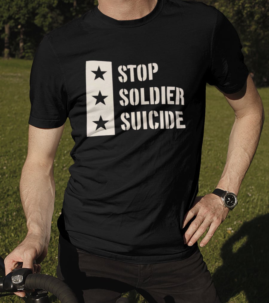 Stop Soldier Suicide Three Star T-Shirt