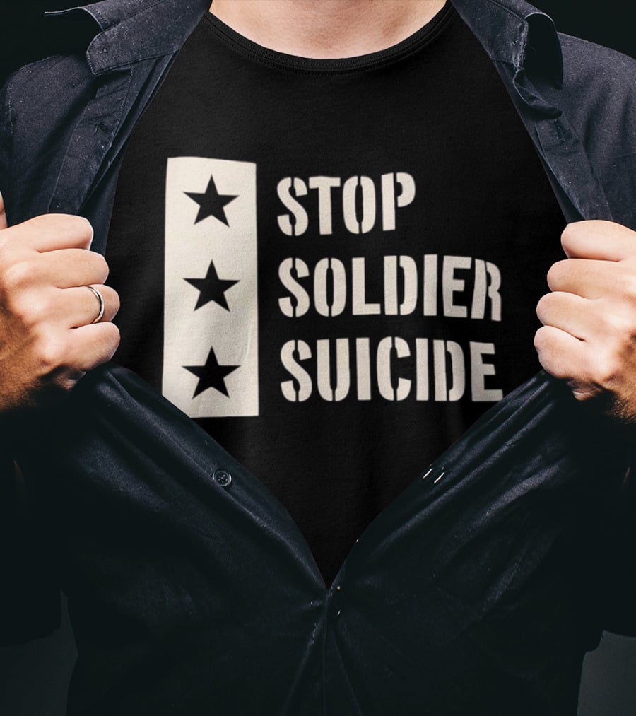 Stop Soldier Suicide Three Star T-Shirt