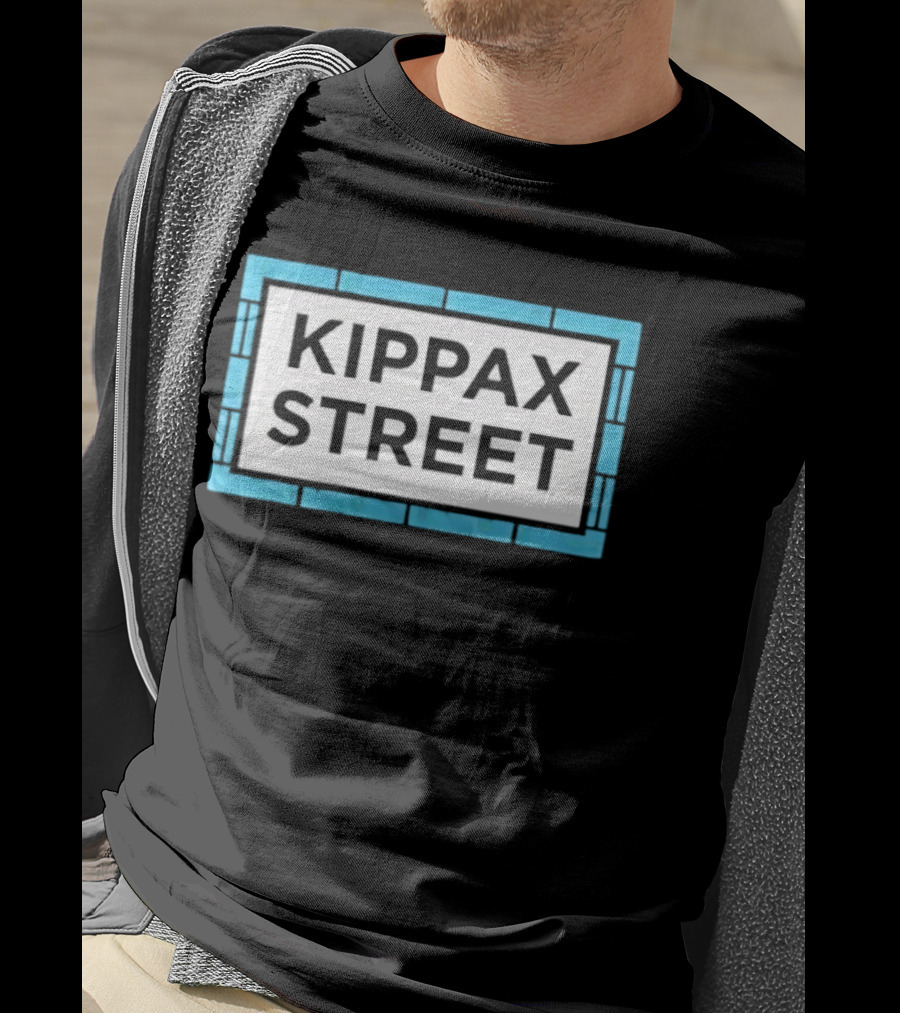 Kippax Street Sign Blue Brick T-Shirt