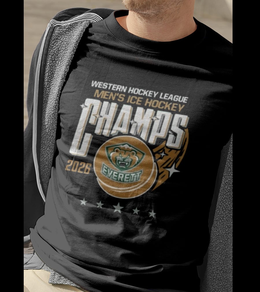 Western Hockey League Men's Ice Hockey Champs 2026 Everett T-Shirt