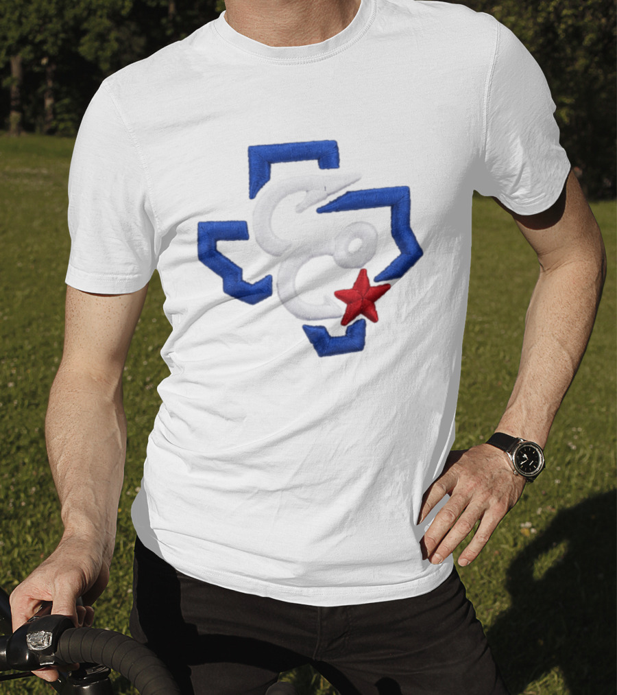 2026 Christi Hooks Big League Chew Hat Blue White Red Star Patch T-Shirt