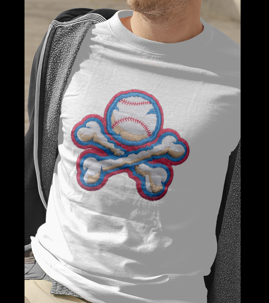 2026 El Paso Chihuahuas Baseball Crossbones Big League Chew Hat T-Shirt