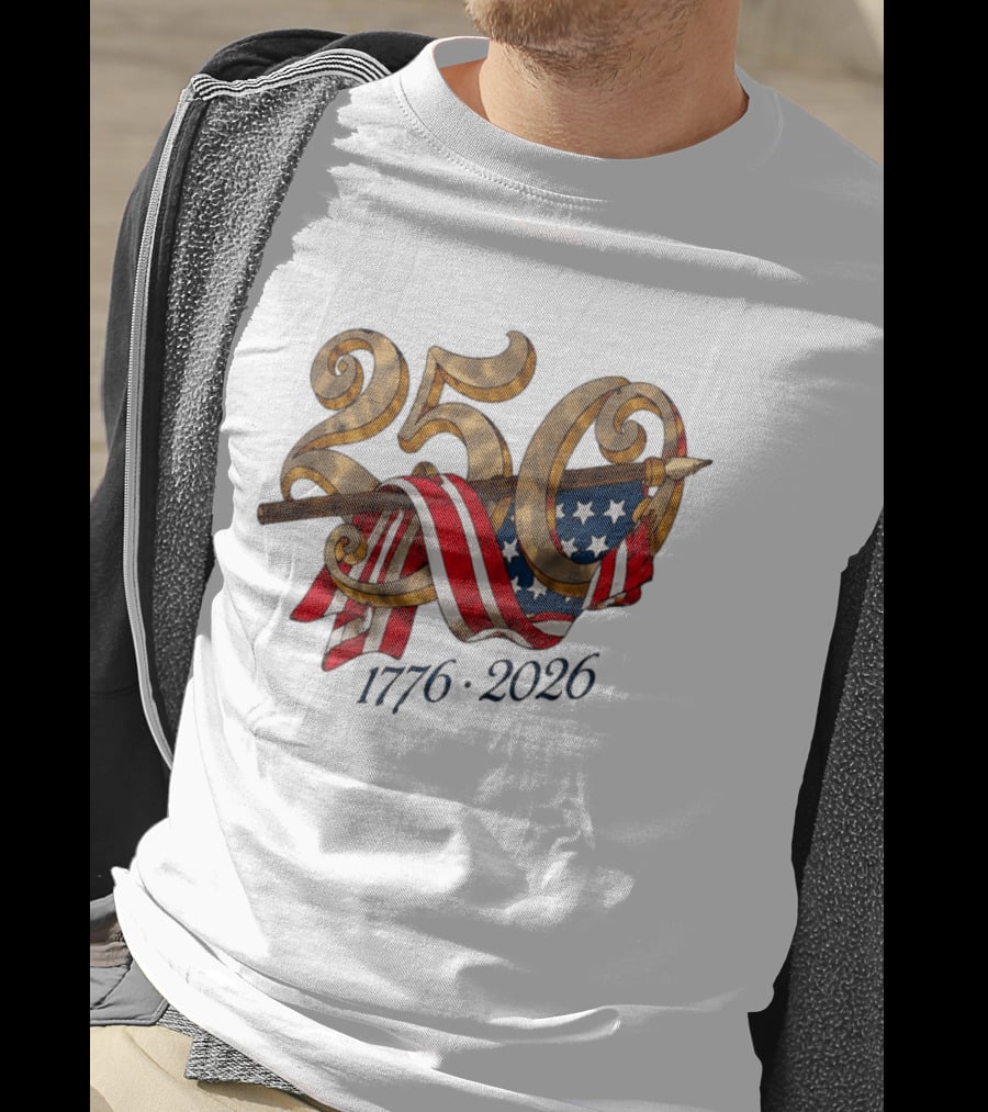 America 250 Years 1776 2026 Dodgers Celebration T-Shirt