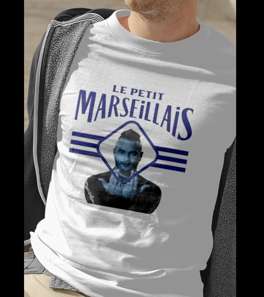 Le Petit Marseillais Blue Logo With Man In Diamond Frame T-Shirt