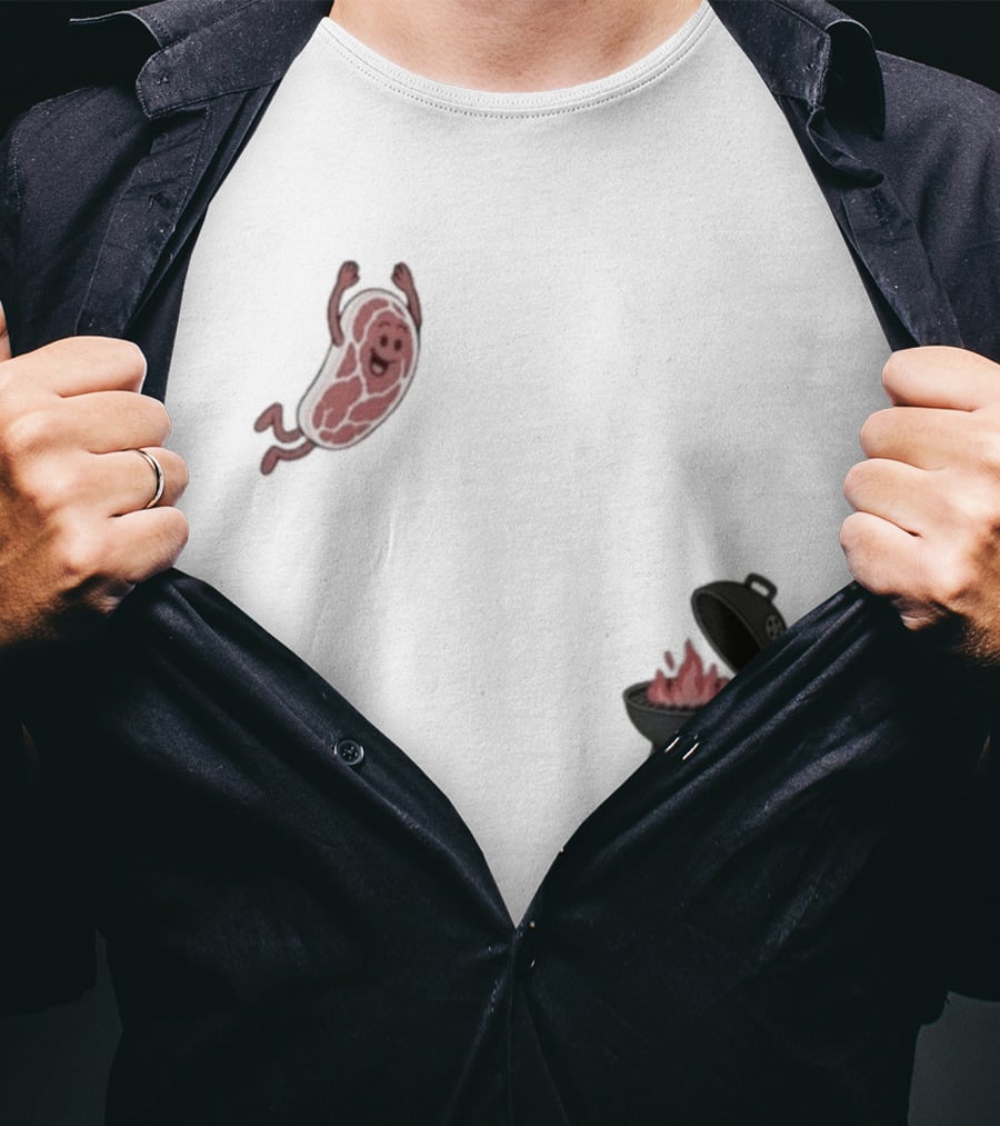 BBQ Jumping Steak 2026 Funny Grill T-Shirt