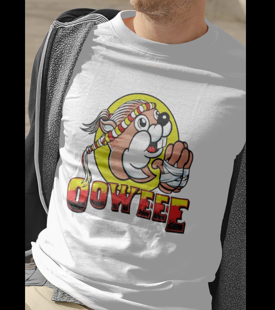 Buc Ees Muay Thai Beaver Ooweee Fighter T-Shirt