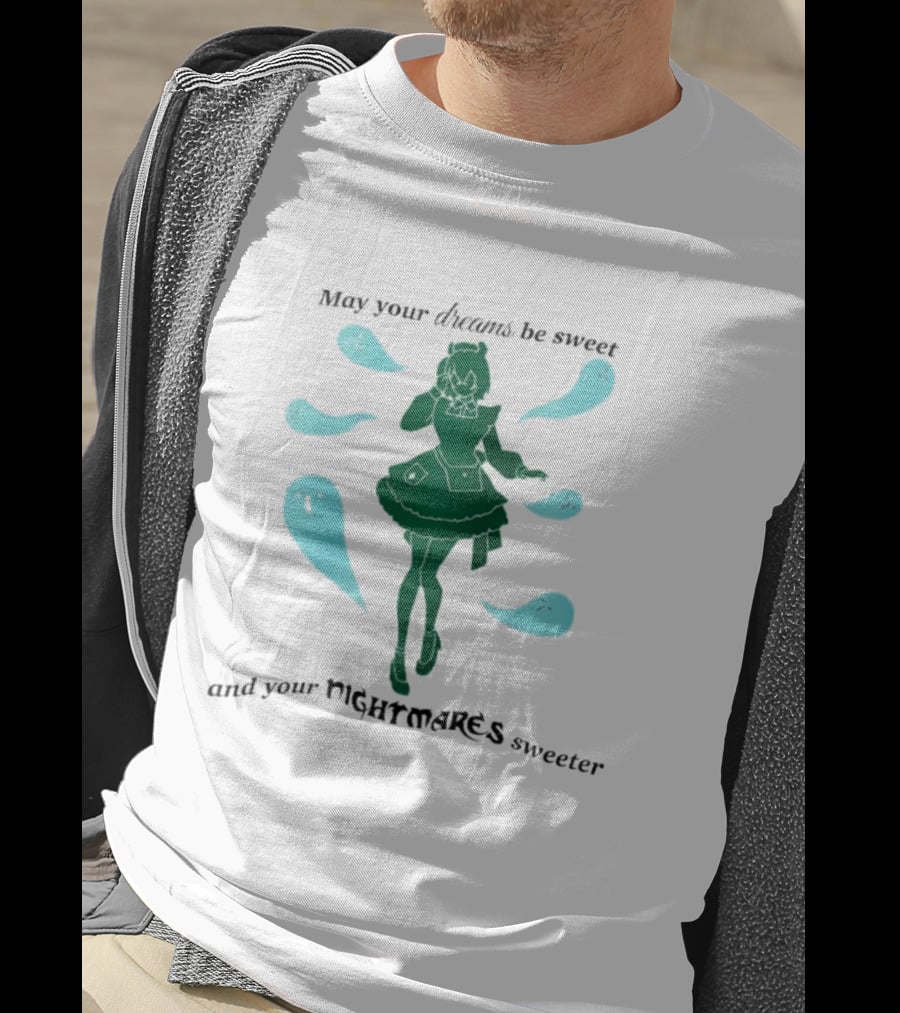 May Your Dreams Be Sweet And Your Nightmares Sweeter Ghostly Girl Fantasy T-Shirt