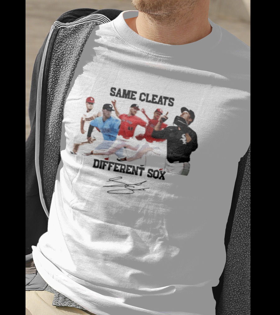 MLB Same Cleats Different Sox Baseball Players T-Shirt