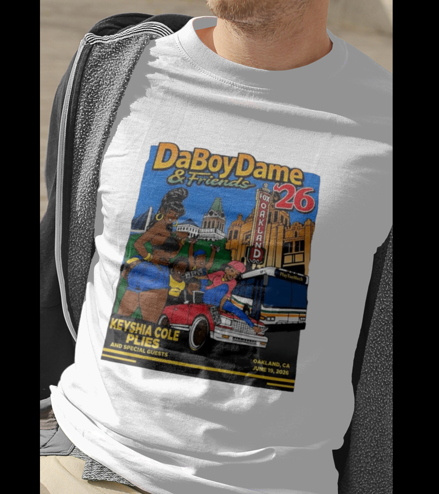 DaBoyDame & Friends 26 Keyshia Cole Plies Oakland CA June 19 2026 T-Shirt