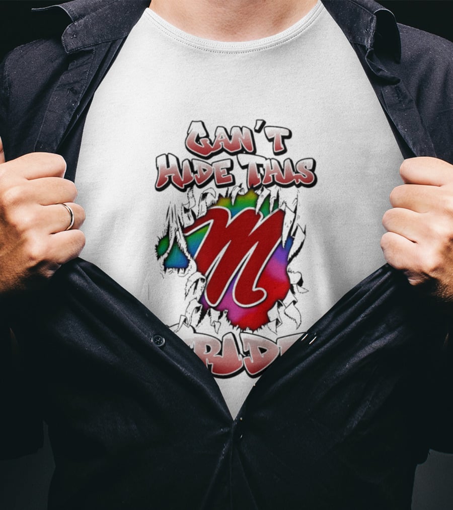 Can't Hide This Pride Ole Miss Rebels M T-Shirt