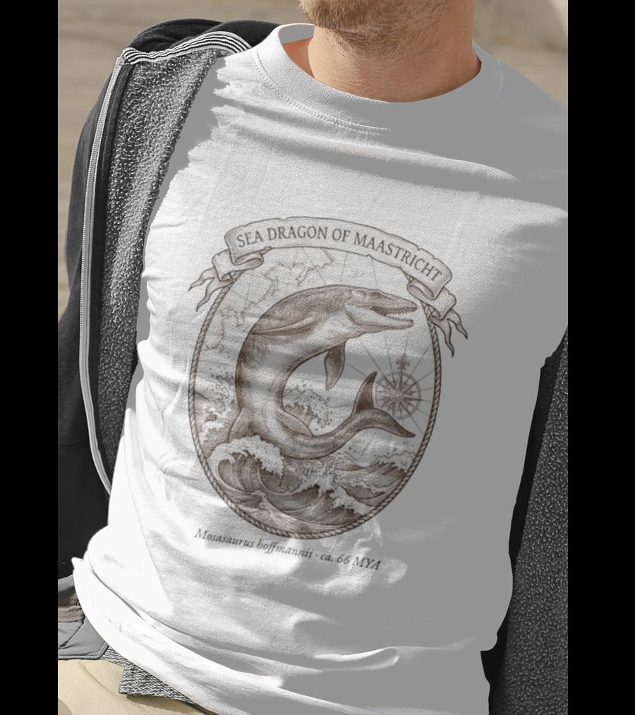 Sea Dragon Of Maastricht Mosasaurus Hoffmannii Prehistoric Marine Navigator T-Shirt